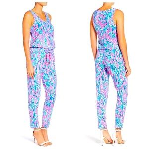 Lilly Pulitzer Paulina jumpsuit in print Shake it up! Size XL NWT